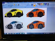 デフォルメイラスト(^^;)  アヴェンタドールタイプ(^^)
