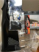 リアバンパーロアガーニッシュの加工