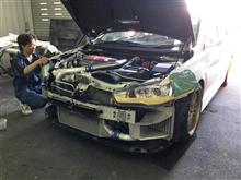 クルーズ エボⅩ バンパー修理塗装！