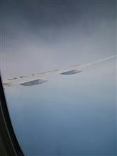 紀伊半島南の空の上から