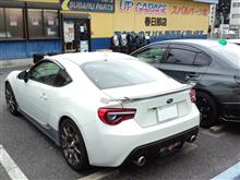 豪雨の中の BRZ 。 豪雨の中の BRZ 。