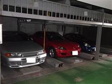 駐車場の愛車。。。今までに無かったので。。。