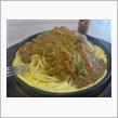 パスタでカレー