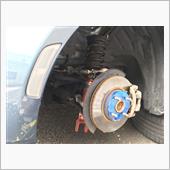 休みの日には車高調整