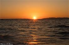 笹川流れで、初秋の夕陽をゲットしたのだ～！