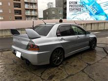 クルーズ 朝イチ エボ８納車前洗車！