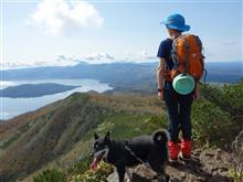 ワンコと一緒に秋の藻琴山登山