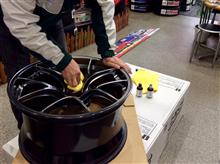 ホイールガラスコーティング にはカラ拭きが大事!? BBS RI-Dに施工