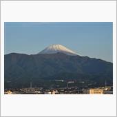富士山　初冠雪（自宅から）