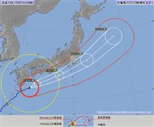 台風22号接近・・・。(ToT)