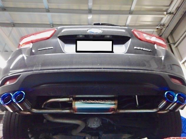 やっぱり左右4本出しはいいですね、インプレッサスポーツ GT7に