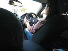 娘の運転。 娘の運転。