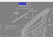 E50のドア・モールは非売品だった