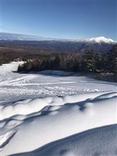 順調に積雪　チャオ御岳　１２／２オープン予定