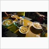 寒いなか屋台で彩華ラーメン～♪