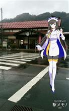 若桜鉄道若桜駅到着💖❤
