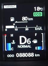 ミラー番　088088km