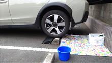 導電性アルミテープで車体後部から静電気を除去しました