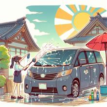 久し振りに洗車、タイヤも前後交換しました!