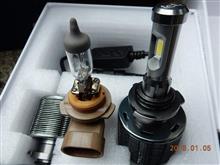 【fcl.】新型LEDヘッドライト フォグランプ ファンレス(HB4) モニターレポートその2・装着作業編