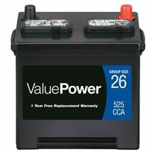 ValuePower VP-26 Battery 525 CCA