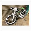 積雪に ファットバイクの本領発揮
