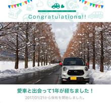 愛車と出会って1年！