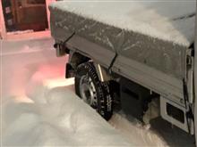 大雪の関東南部。ノーマルタイヤでなんとか帰宅‼️