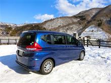 四万温泉で雪見酒 四万温泉で雪見酒