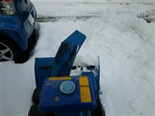 超久しぶりに除雪機