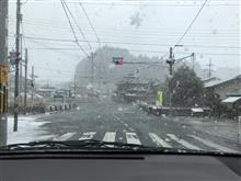 雪のドライブ 