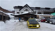 今年は雪が少なめの酸ヶ湯温泉 