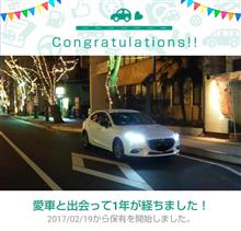 愛車と出会って1年！