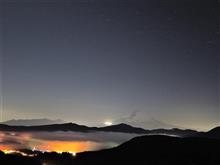 伊豆の早咲き桜と、箱根大観山の富士夜景。 