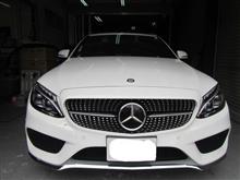 ベンツC220d ダイヤモンドグリル取付! ベンツC220d ダイヤモンドグリル取付!
