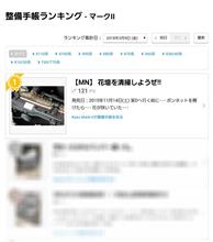180309-4 3/8(木)の整備手帳ランキングが・・・ 180309-4 3/8(木)の整備手帳ランキングが・・・