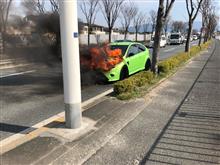 2号機車両火災、炎上