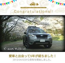 愛車と出会って5年! 愛車と出会って5年!