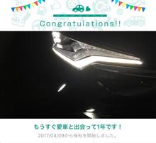 愛車と出会って1年! 愛車と出会って1年!