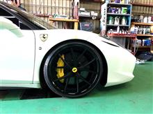 クルーズ ４５８イタリア車高調整チュー！