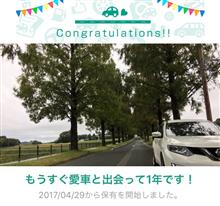 愛車と出会って1年！