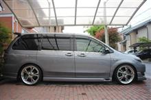 MPV 車高調交換前後の高さ比較