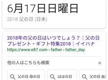 父の日を前に・・・