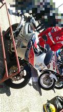 YAMAHA FZR400アメリカーナ限定&TZR3XV1 2機編隊レーサーレプリカビッグフェスティバル2018日 YAMAHA FZR400アメリカーナ限定&TZR3XV1 2機編隊レーサーレプリカビッグフェスティバル2018日
