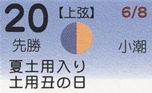 月暦　７月２０日（金）