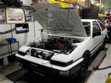 AE86 後期3ドア トレノGT-V セミレストア その16「ラジエターリザーブタンク、ウォッシャータンク、LLC充填」