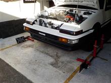AE86 後期3ドア トレノGT-V セミレストア その17「内外装仕上げ、アライメント調整」