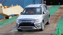 2019 モデル ミツビシ アウトランダー PHEV の 第一号車 が 欧州 到着 … 8月 発売 へ ： レスポンス ・・・・