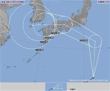 何処へ行く 台風１２号 20180727