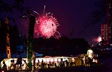 　天神祭りは やはり暑かった (^-^;